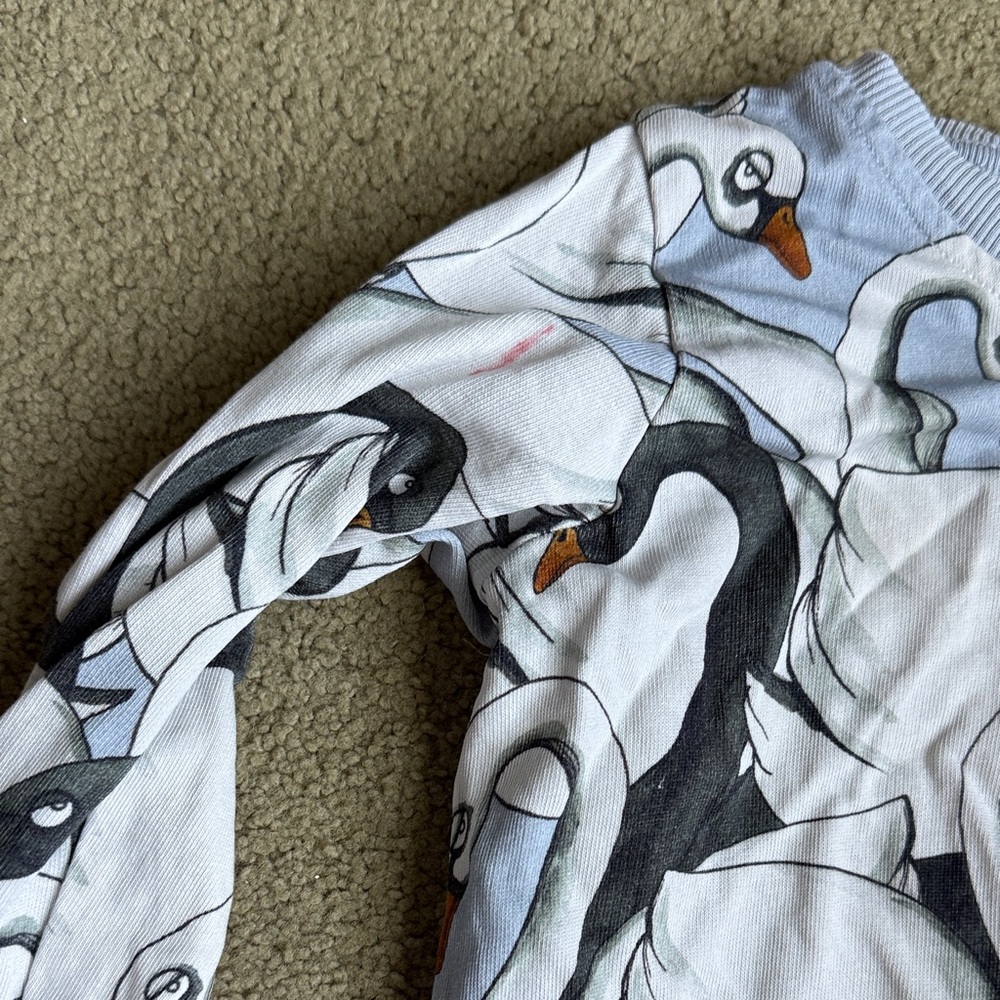 Mini Rodini Swan Print One Piece - Picture 3 of 5